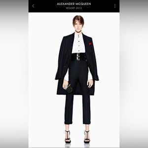 High waisted Alexander McQueen cuffed ankle pant